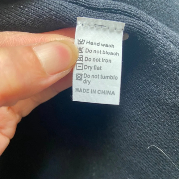 LUXE by Priv long sleeve button big collar oversized cardigan jacket Sz M - Picture 9 of 11